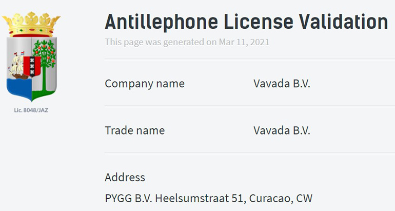 Ліцензія Кюрасао